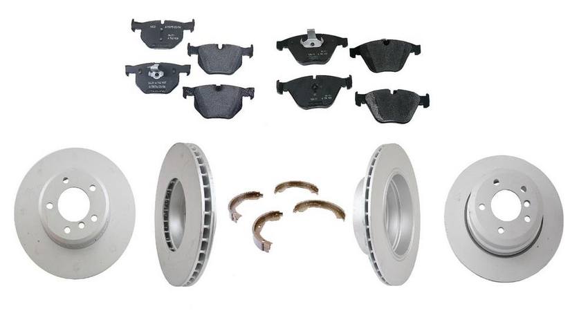 BMW Brake Kit - Pads and Rotors Front &  Rear (324mm/320mm)